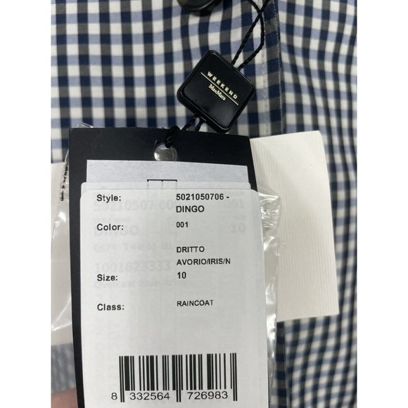 Weekend Max Mara DINGO DOUBLE-BREASTED WINTER TRENCH COAT Size 10 NEW NWT Check - Picture 4 of 10